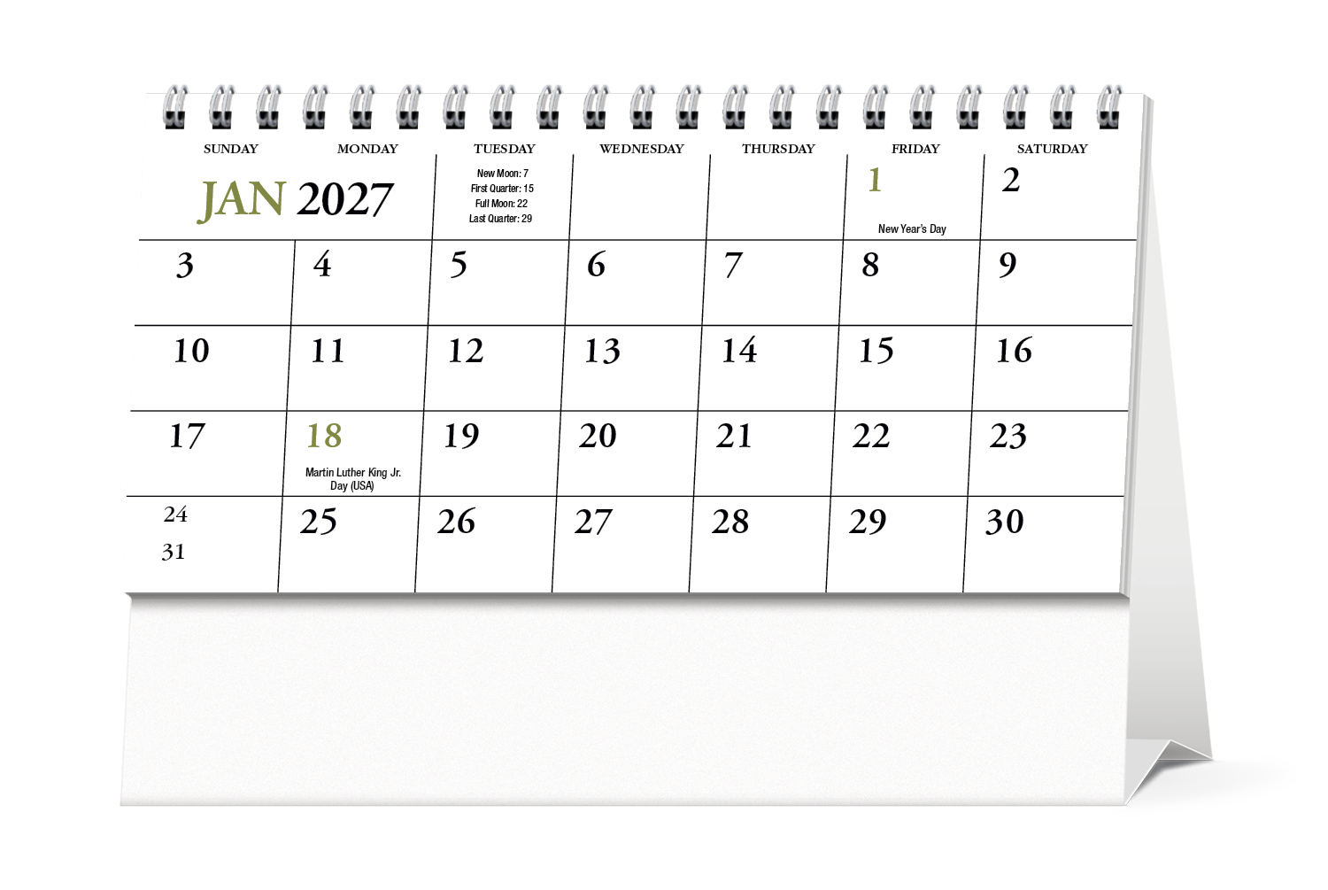 HotLine® Products Scenic America® Desk Tent Calendar 22