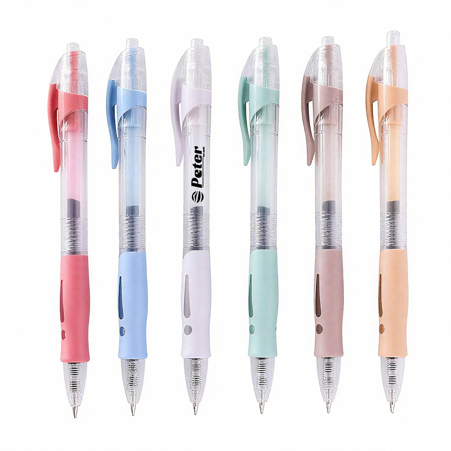 0.5mm Retractable Clear Ballpoint Pen 9