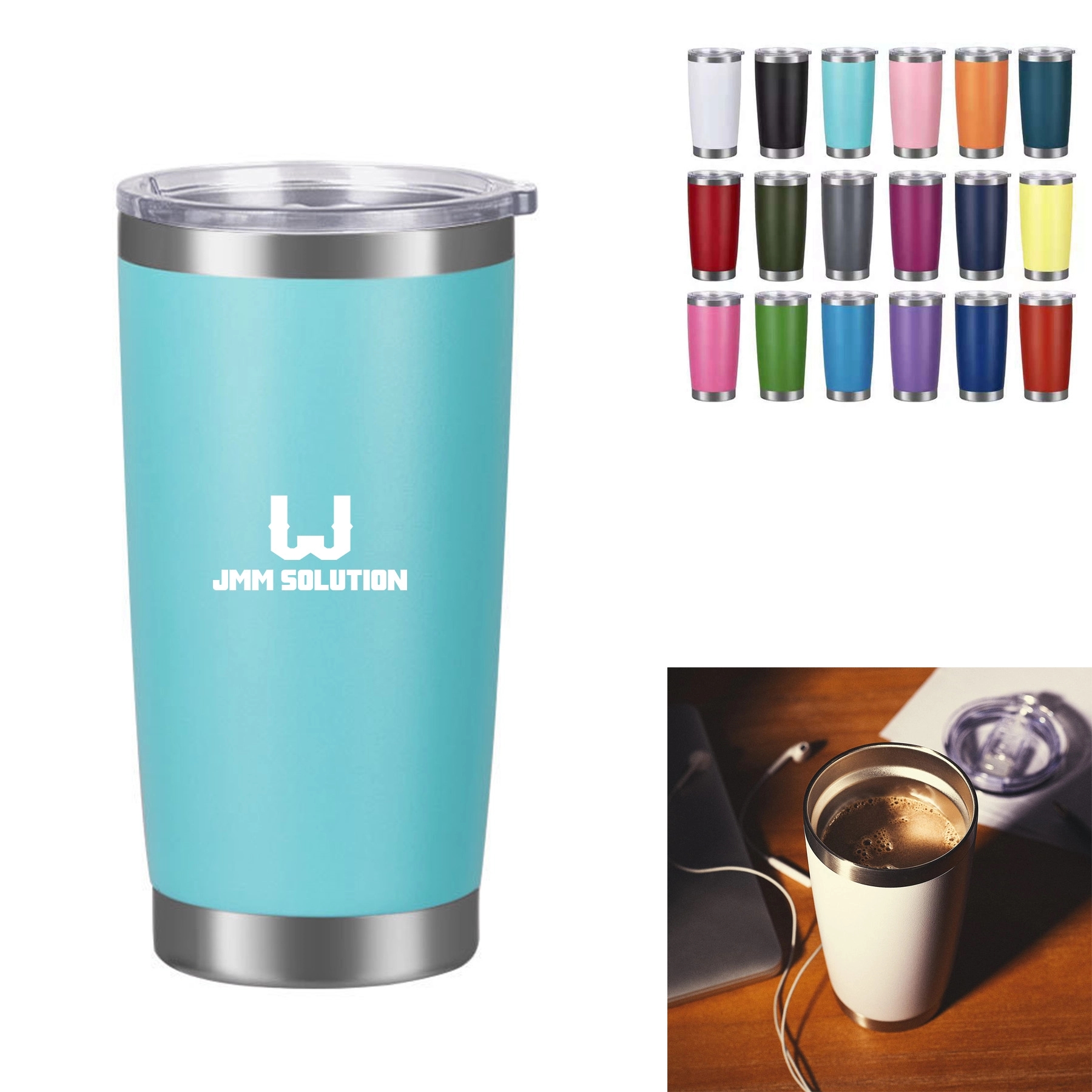 20Oz Stainless Steel Tumbler Insulated Travel Mug 1
