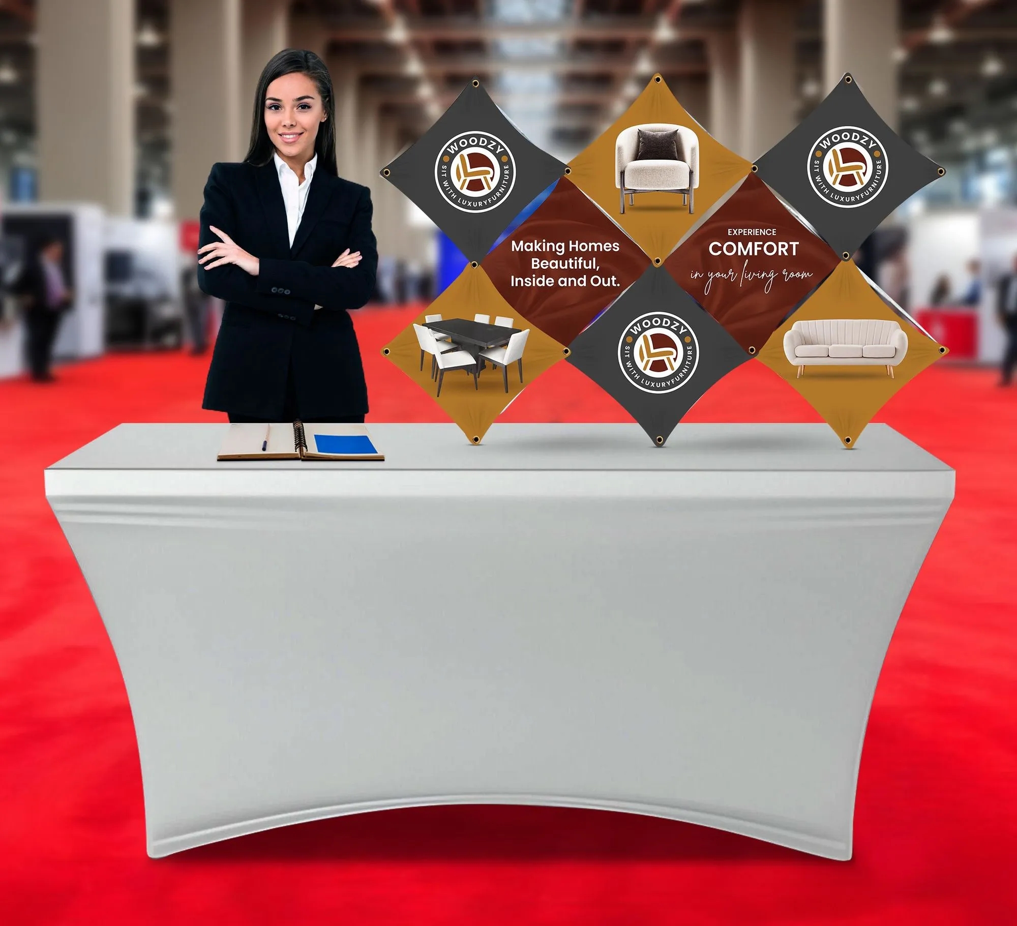 Double X Micro GeoMetrix Table Top Display 12.60"x12.60" 6