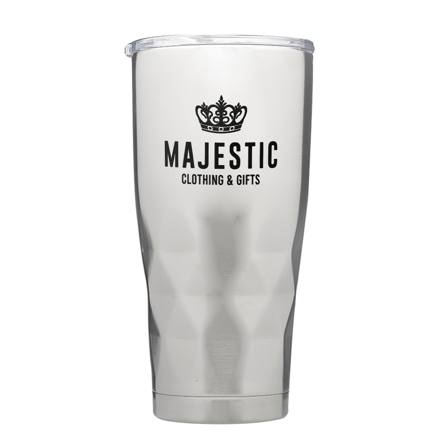 20 oz. Diamond Stainless Steel Travel Mug (1 Color Imprint) 2