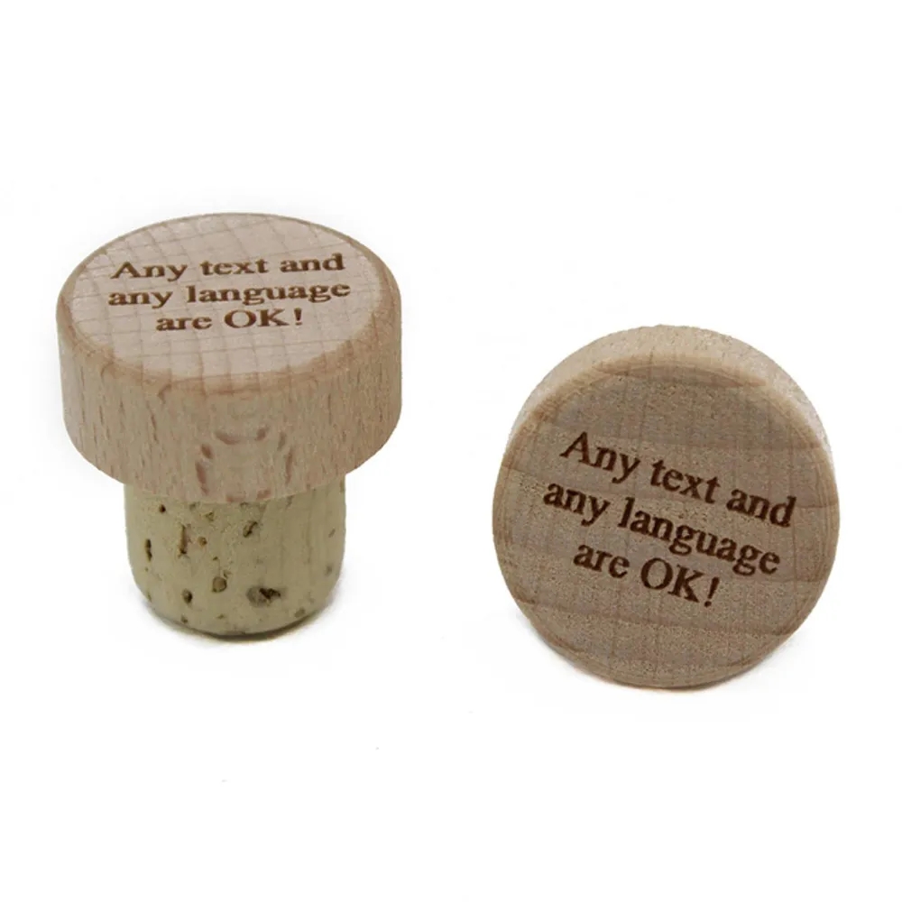 Engraved Wood Wine Stoppers 11