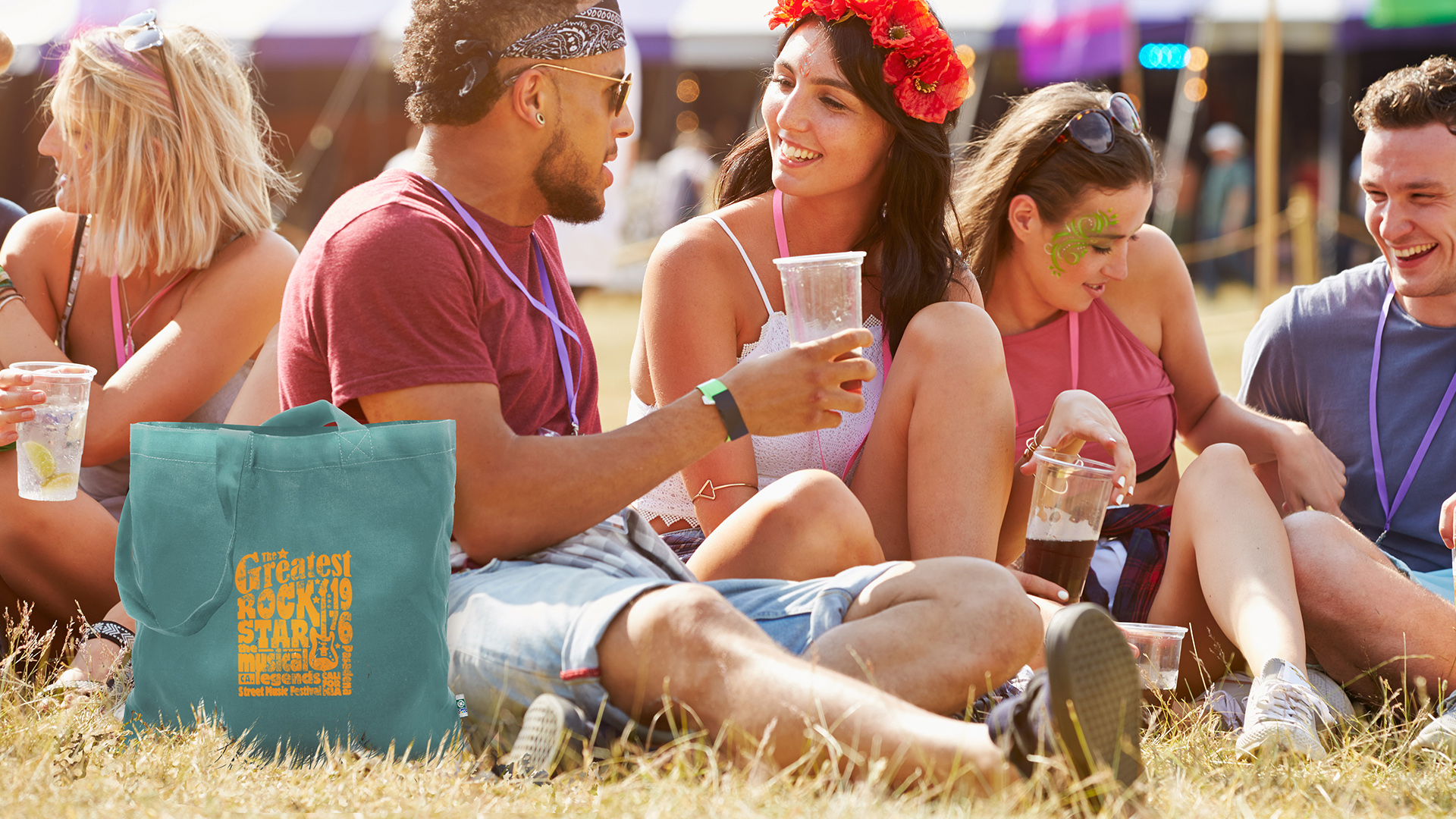 Colored Economy Tote