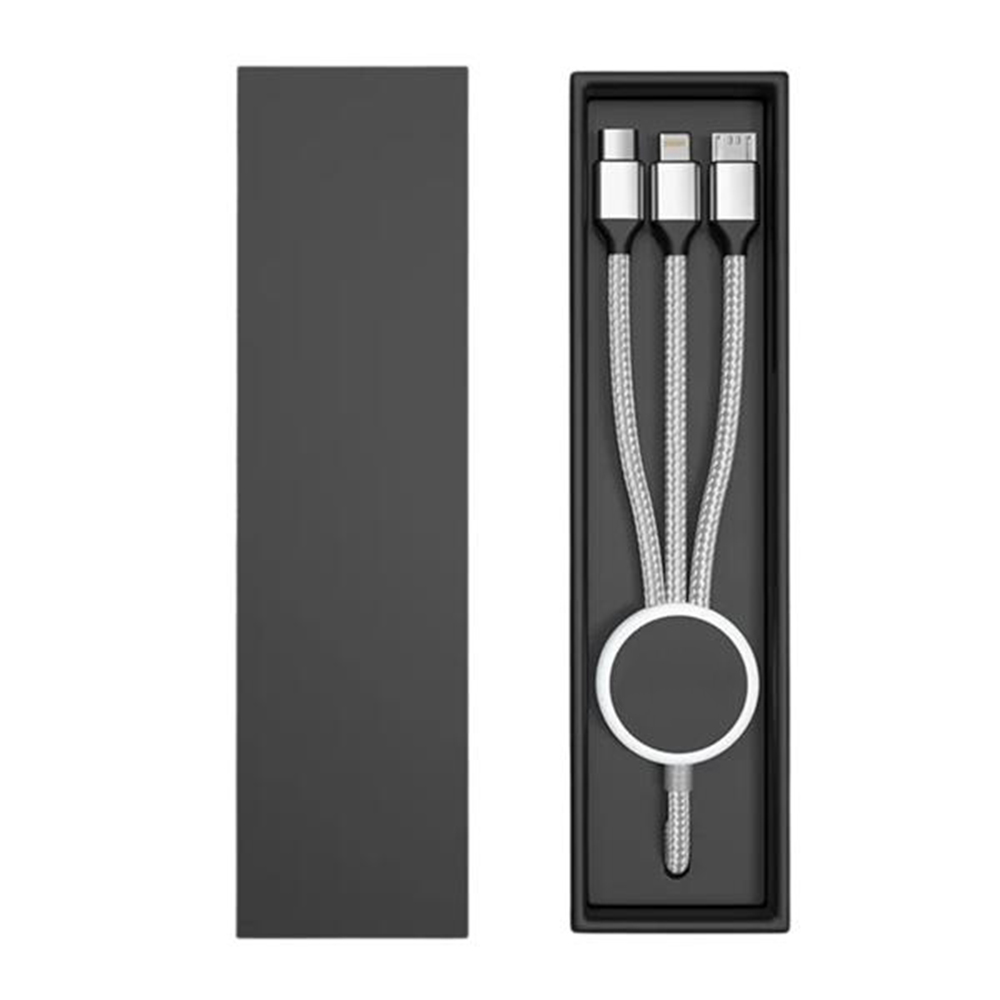 ChargeRing 3-in-1 Braided Keyring Cable 2