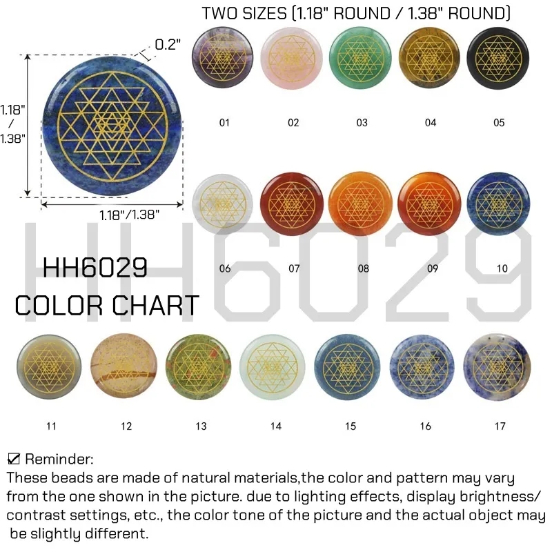 Engraved Pocket Stone Positive Rocks Gemstones Round 3