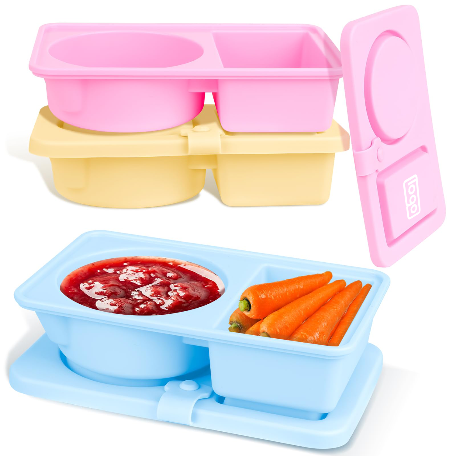 Leakproof Silicone Food Storage Box – Portable & Compartment 2