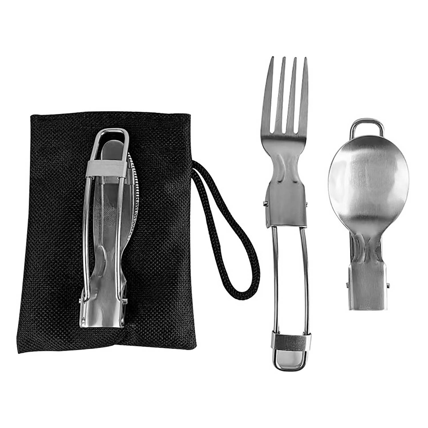 Foldable Portable Spoon Fork Knife Set for Camping 3