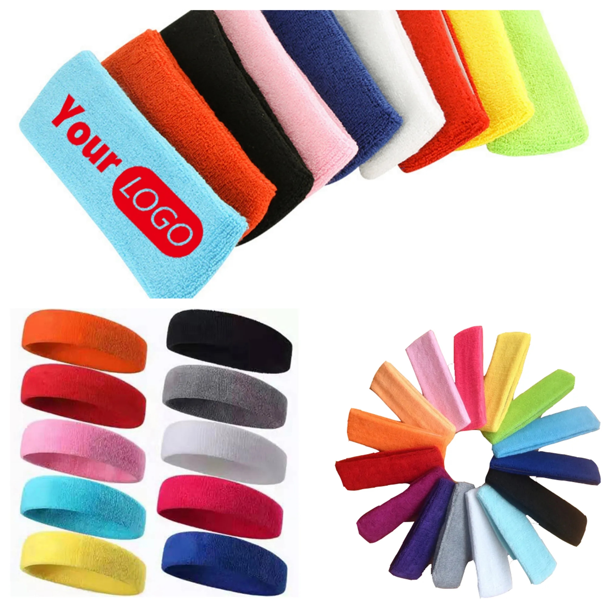 Custom Sweat-Absorbing Sports Headbands