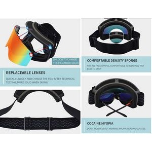 UV400 Eye Protection Safety Snowboard Goggles 2