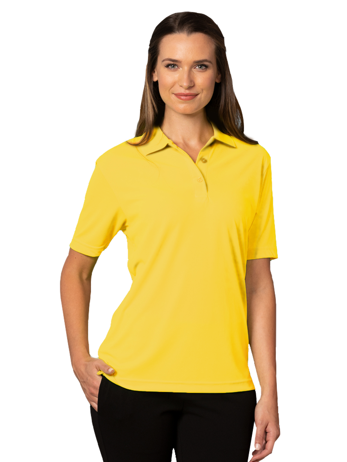 Blue Generation - Women's Pocketless Value Wicking Polo 32
