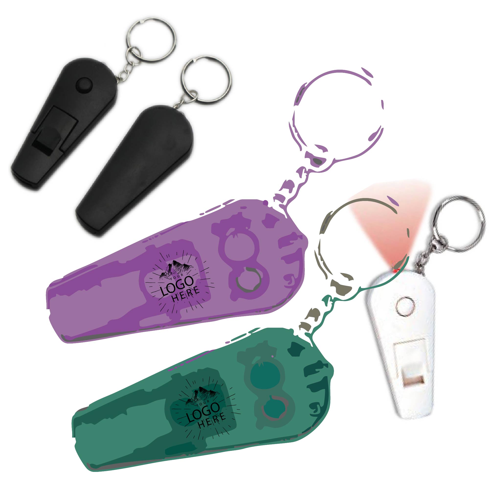 Whistle Light Key Tag 1