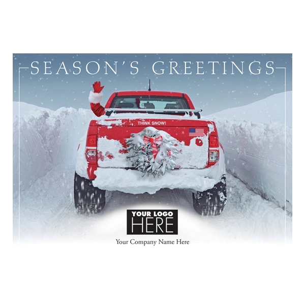 Snow Driven Holiday Logo Cards 2