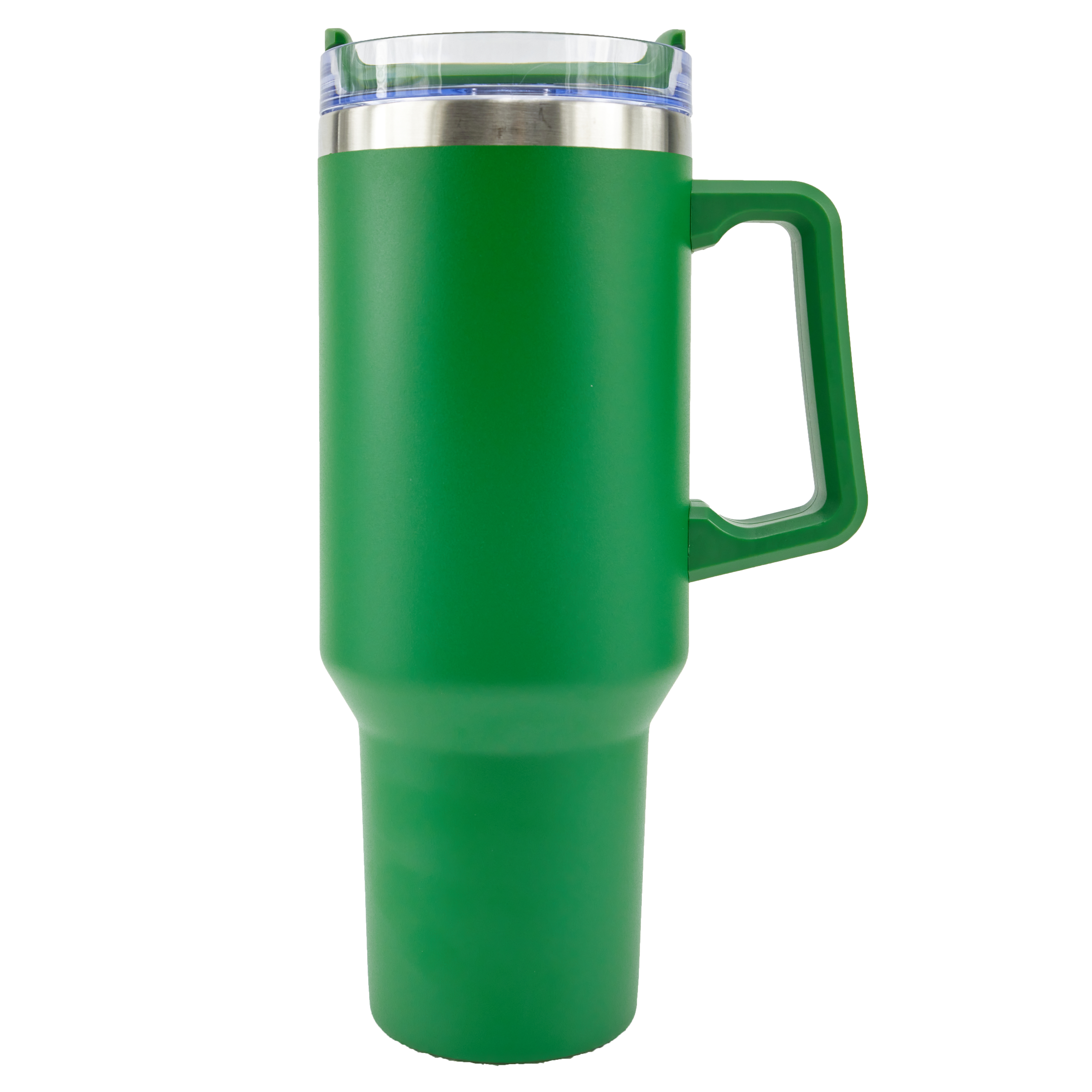 Oceanside 40oz Double Wall Stainless Steel Vacuum Insulated Tumbler with Handle and Straw (Green)