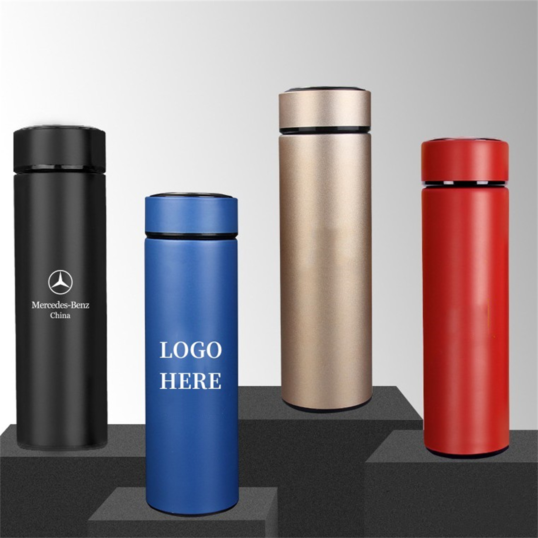 Thermos/Ballpoint Pen/USB Drive/Power Bank Gift Set 4