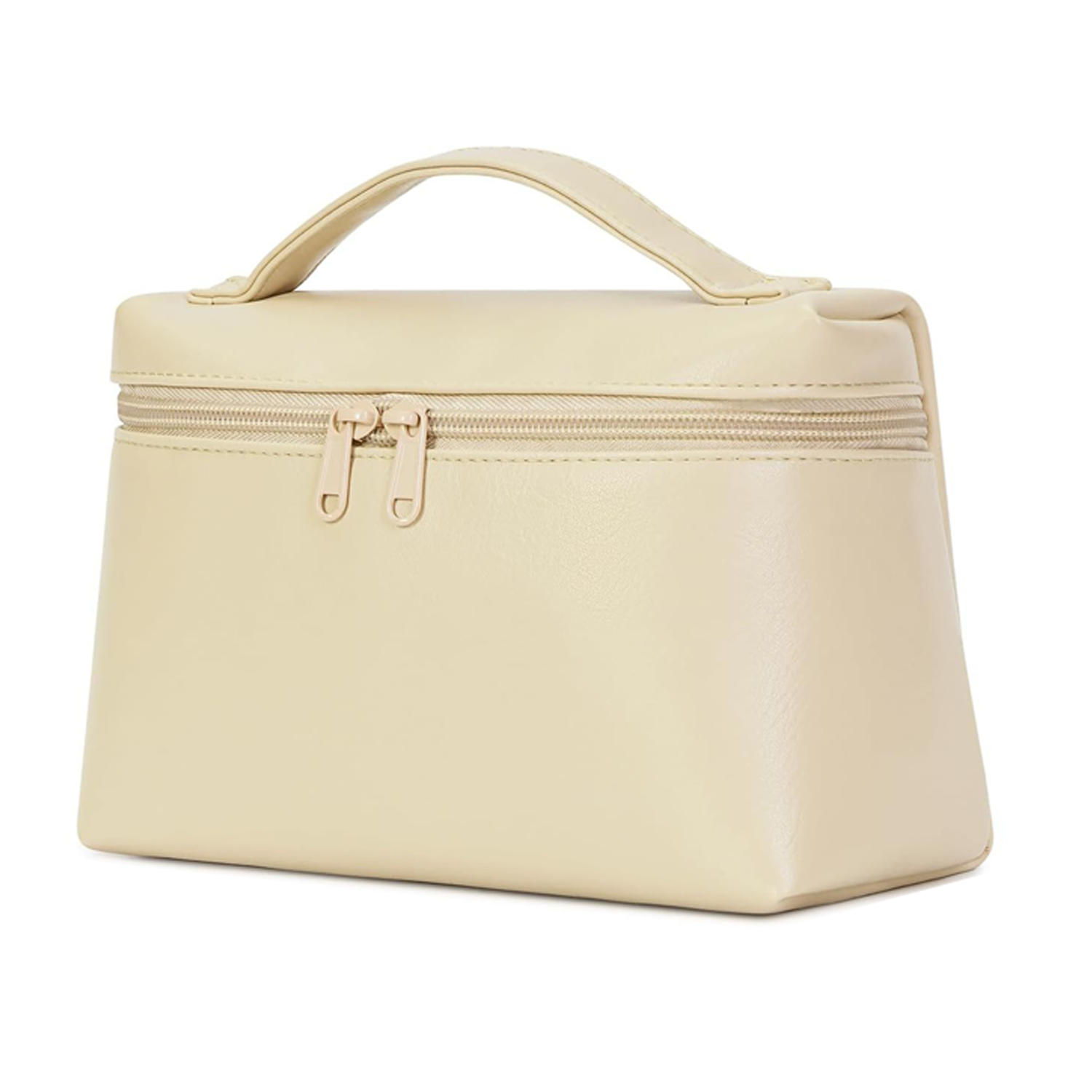 Stylish Waterproof PU Makeup Bag w/ Dual Zippers 1