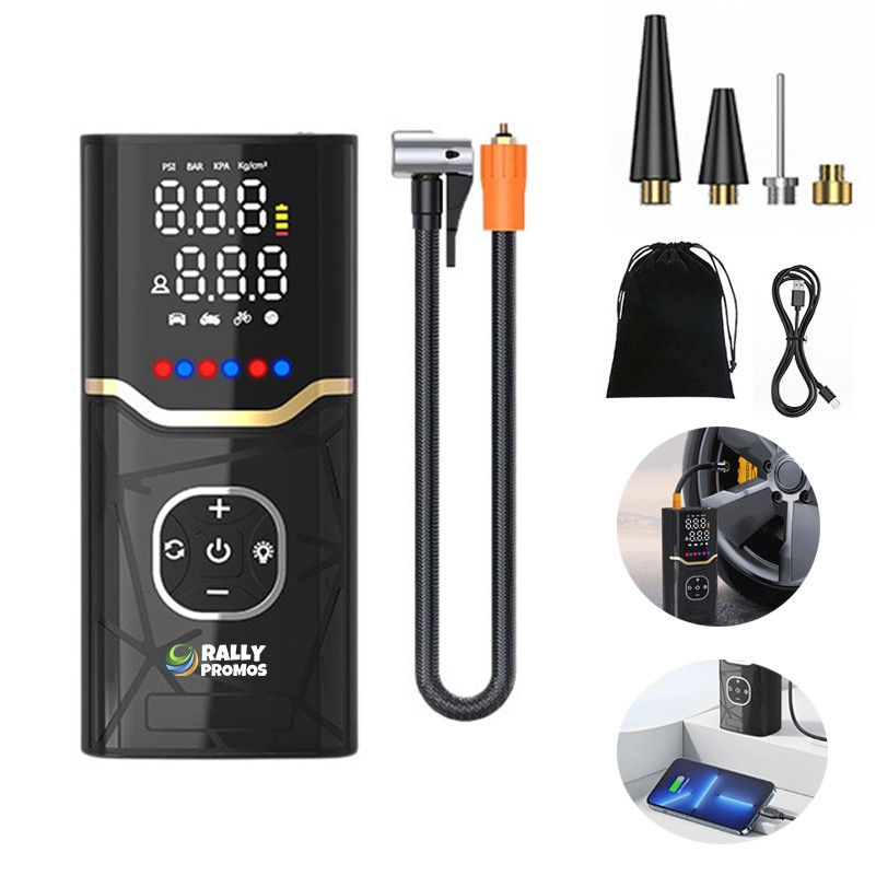Portable Air Compressor Wireless Tire Inflator for Car Bikes 2