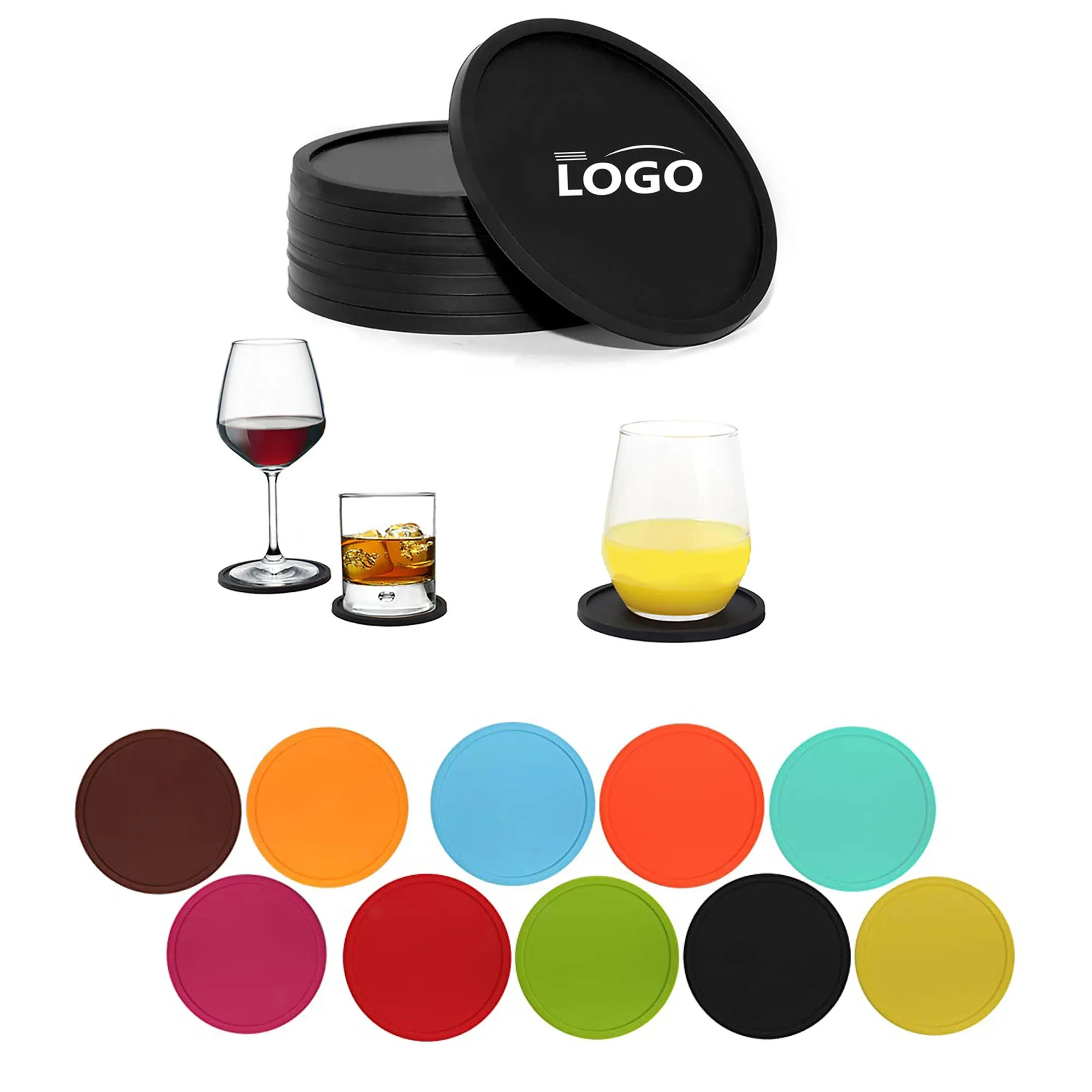 Silicone Soft Coaster for Tabletope Protection 2