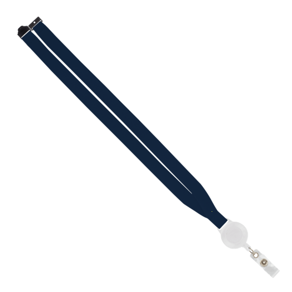 IMPORT 3/4" Polyester Lanyard with Retractable Badge Reel and IPH7 back of neck convenience release. 75