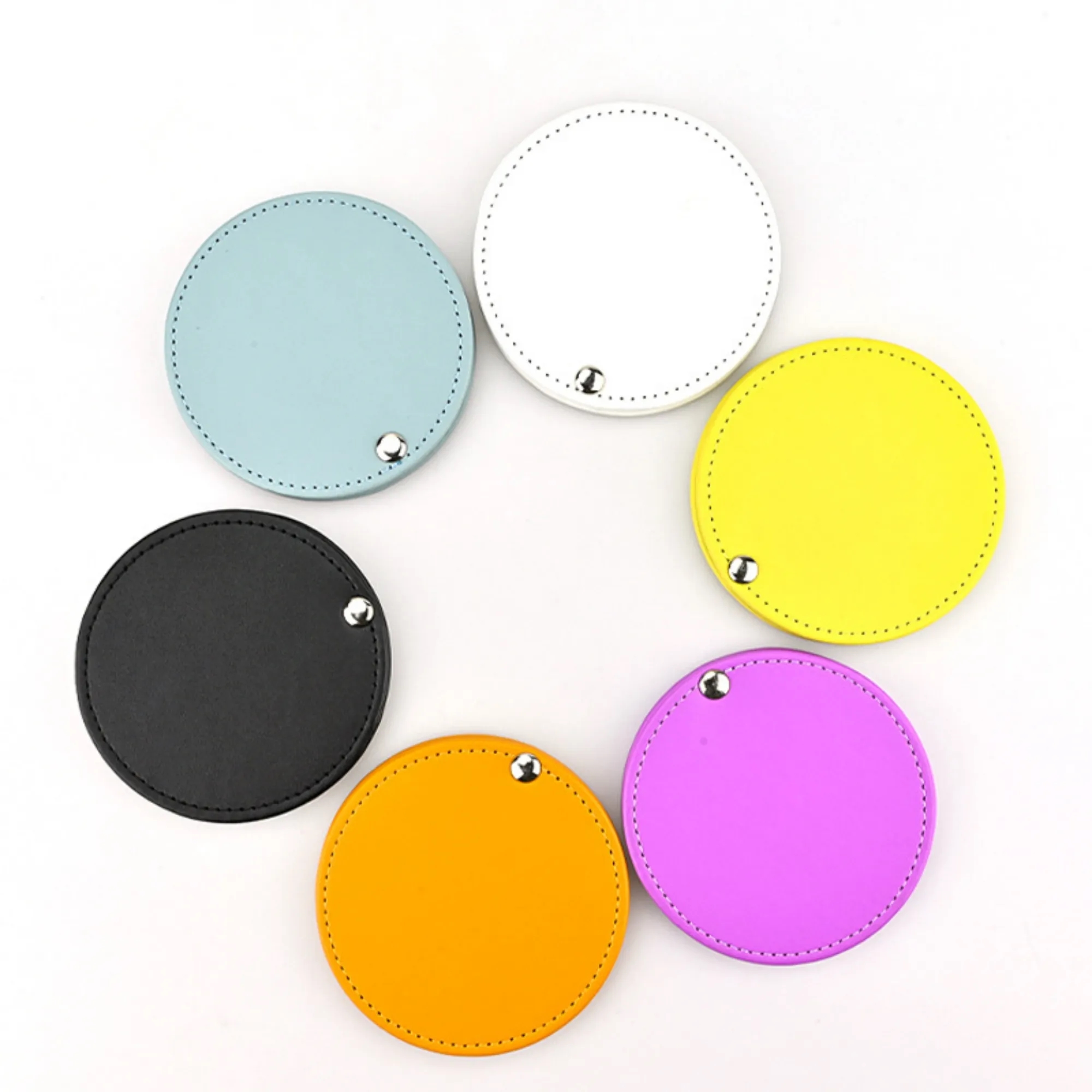 Custom Mini Pocket Mirror with PU 5