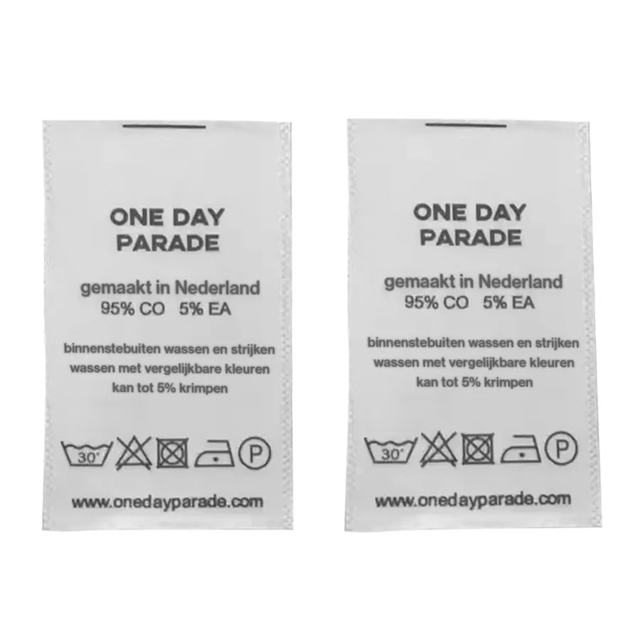 Printed Care Labels 16