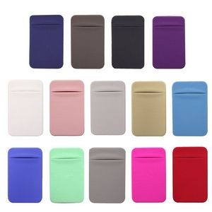 Elastic Phone Pouch Card Holder With Adhesive Back 12