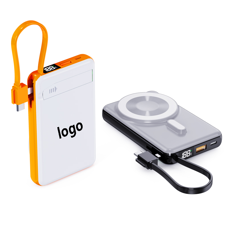 10000 Mah Wireless Magnetic Power Bank W/ Stander 1