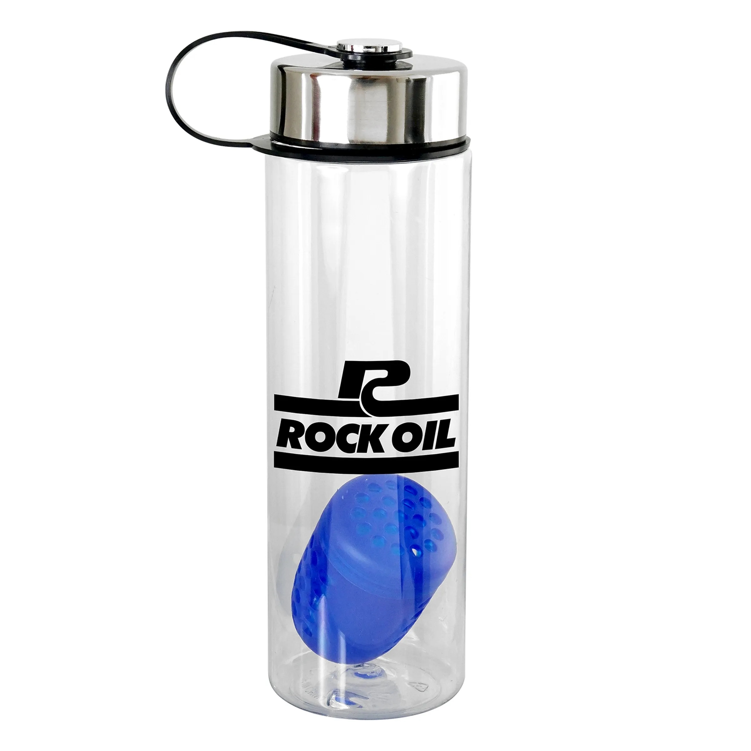 Metal Lanyard Lid 24 oz. Bottle With Floating Infuser, custom water bottle with logo imprint 14