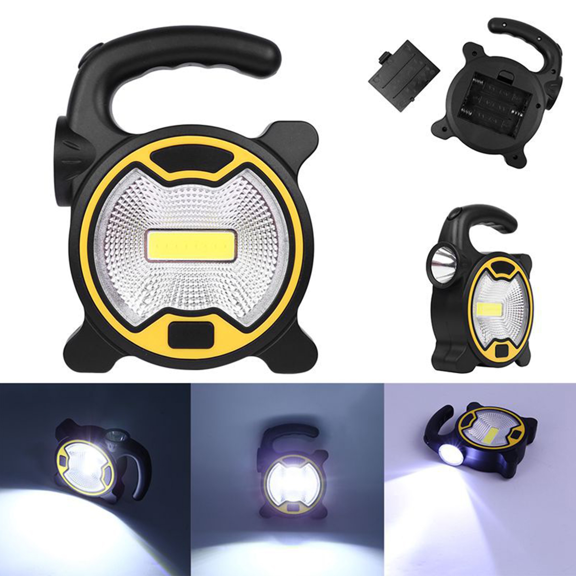Portable LED COB Handheld Flashlight 2