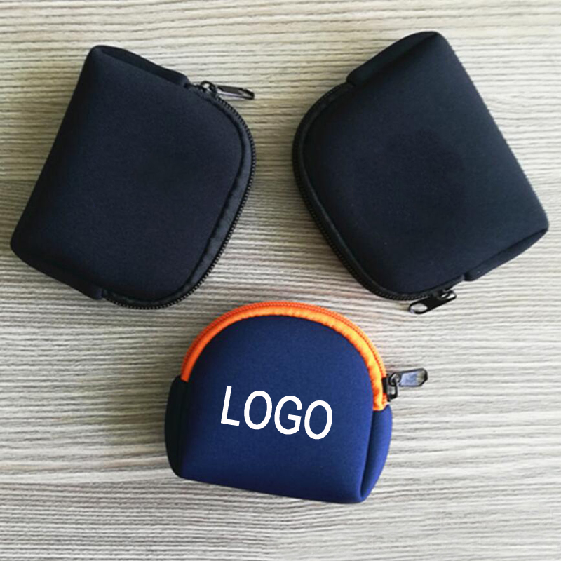Neoprene Zip Pocket Pen Case Coin Bag 7