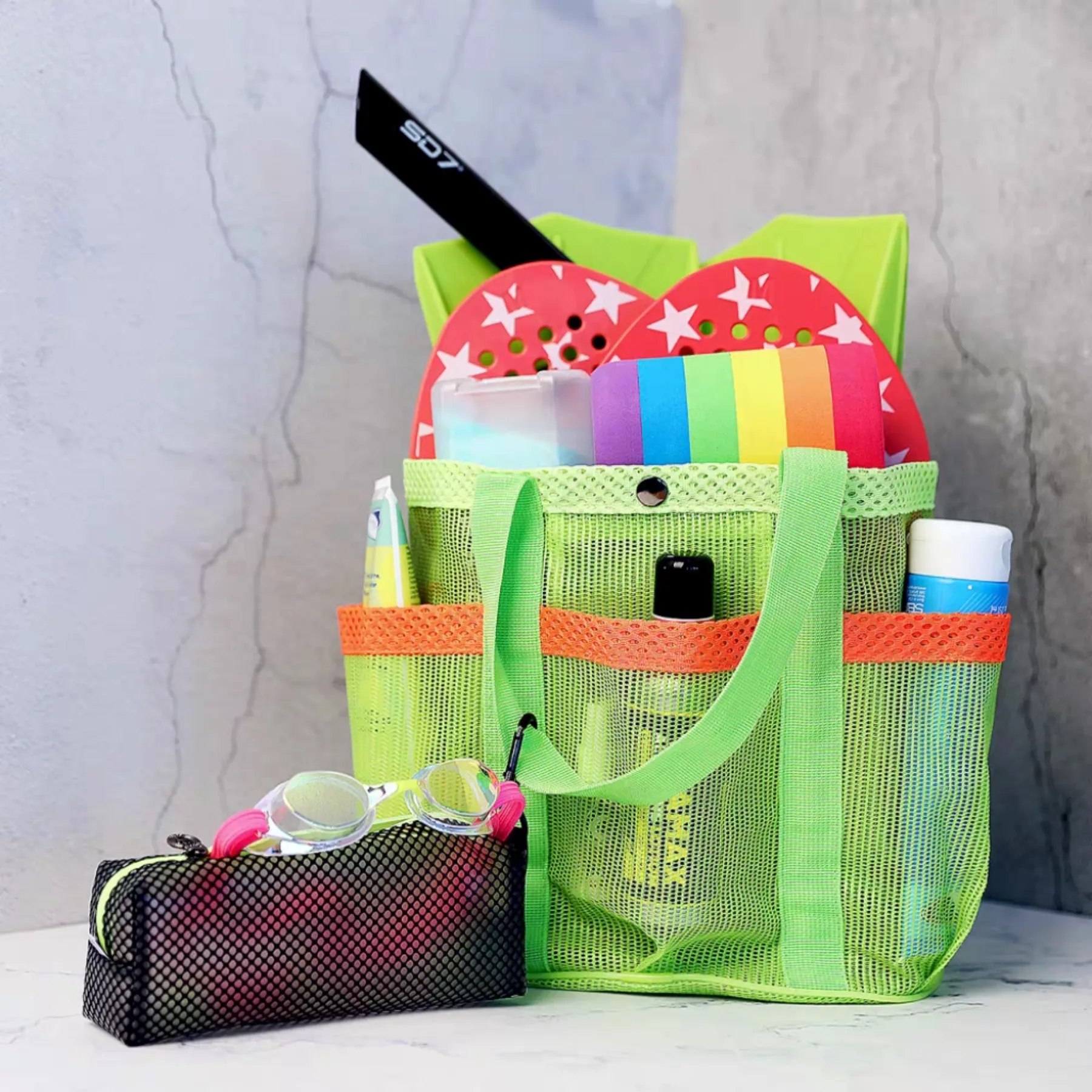 Durable Mesh Beach Tote 19
