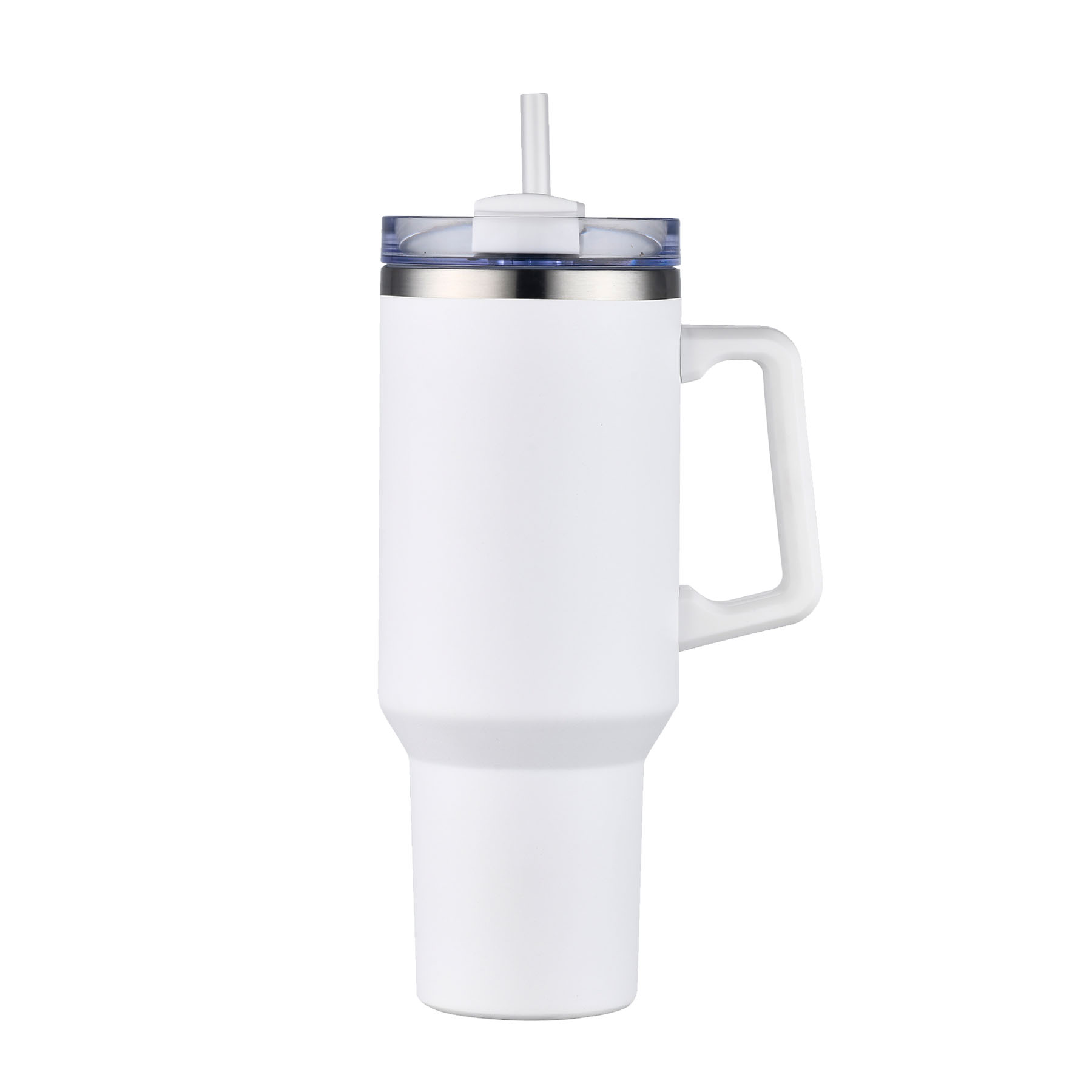 40 Oz. Boxed Two Tone Travel Handle Mug with Twist Closure Straw Lid 15