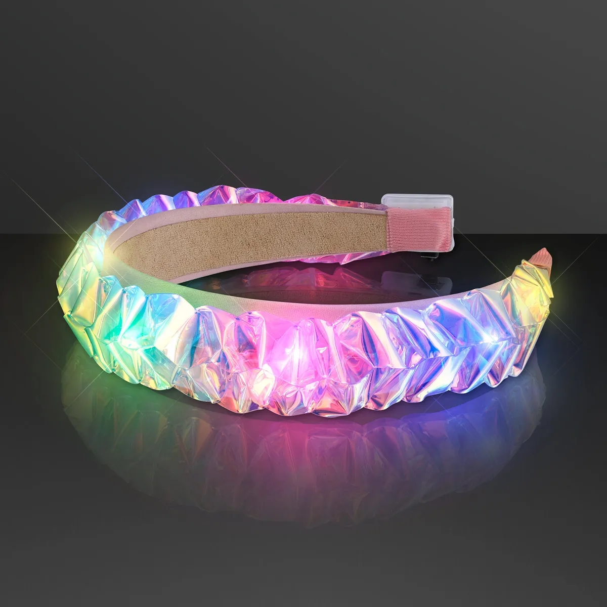 Light Up Iridescent Braid Headband 6