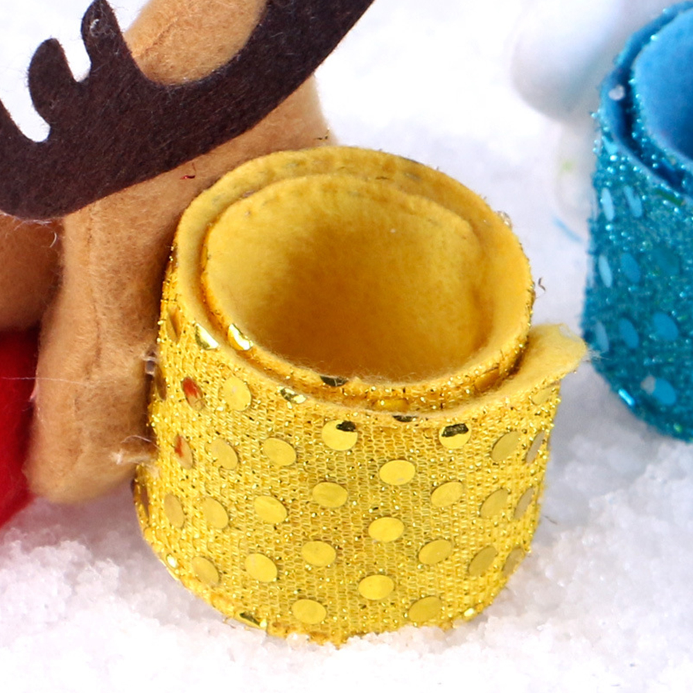 Christmas Glittery Clap Circle Wristband 3