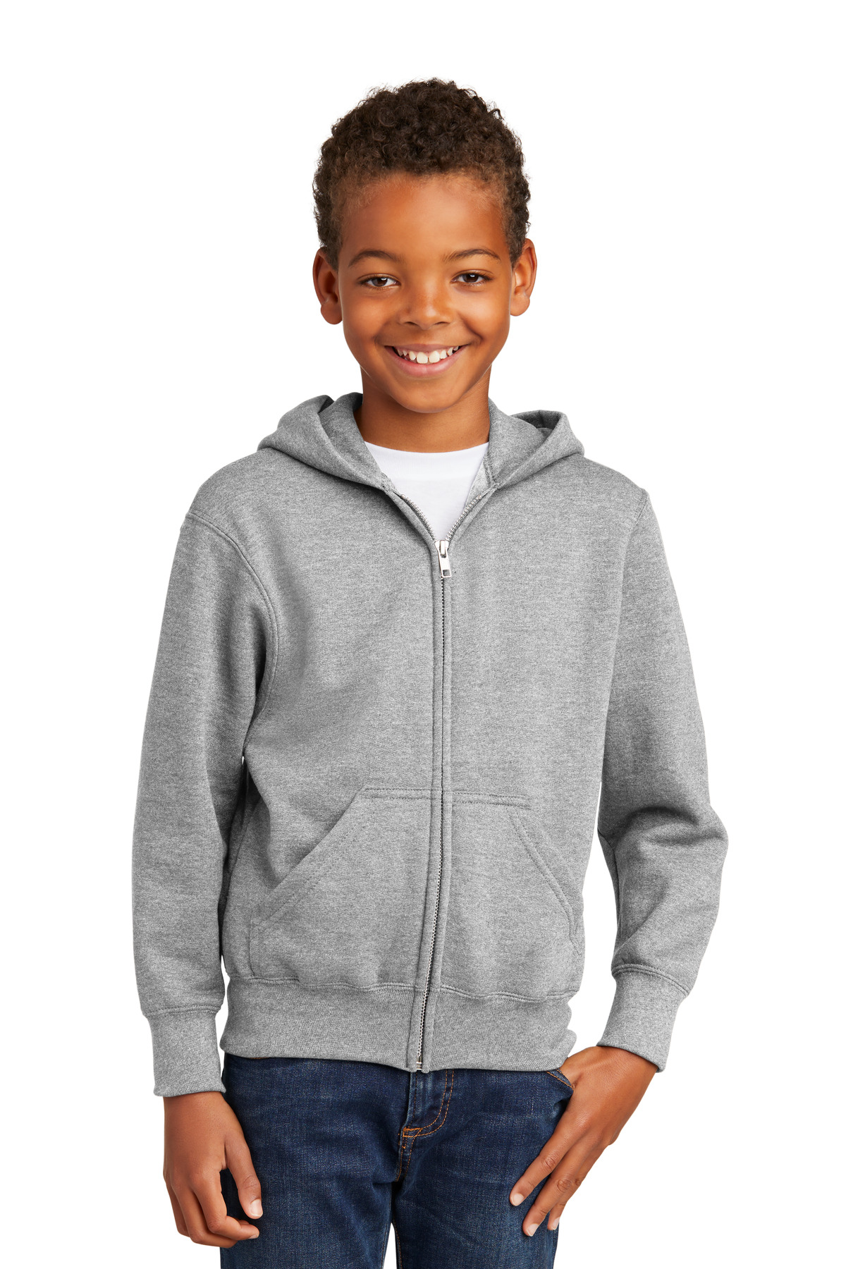 Port & Company® Youth Core Fleece Full-Zip Hooded Sweatshirt 131
