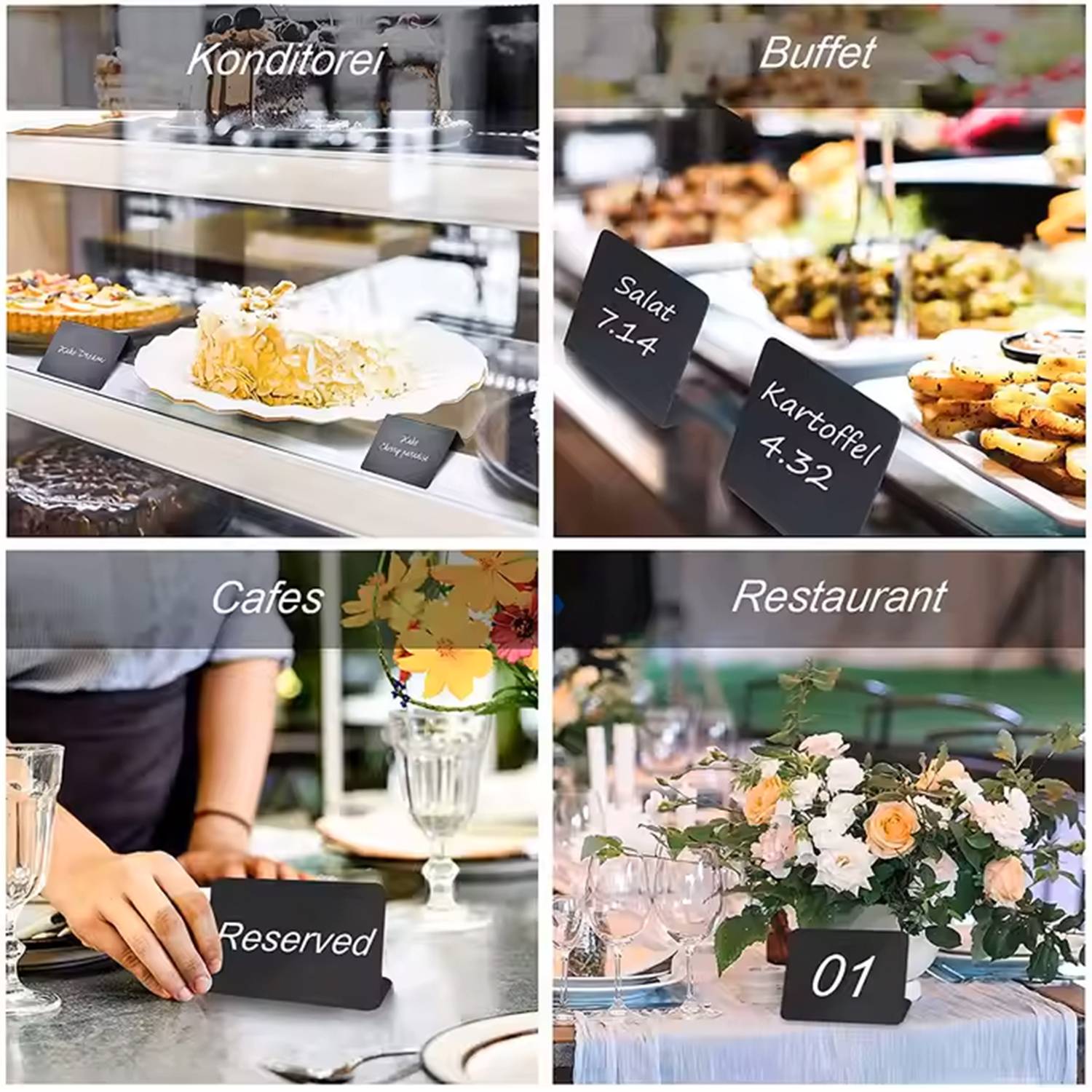 Mini Chalkboard Stand – Reusable Display for Bakery 5