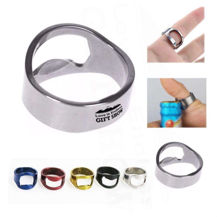 Stainless Steel Metal Beer Bottle Opener Ring 1
