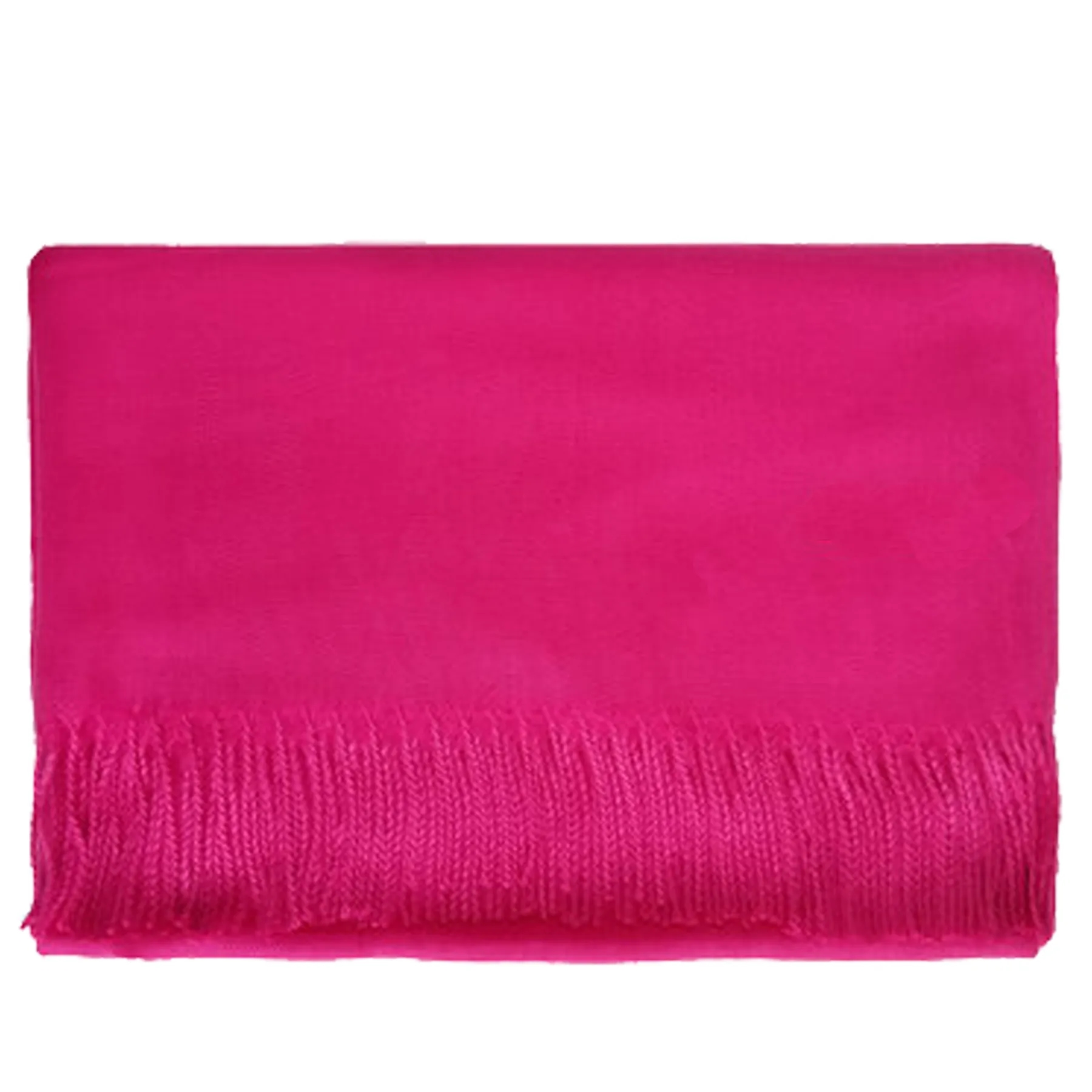 230G Winter Cashmere Scarf With Fringes 15