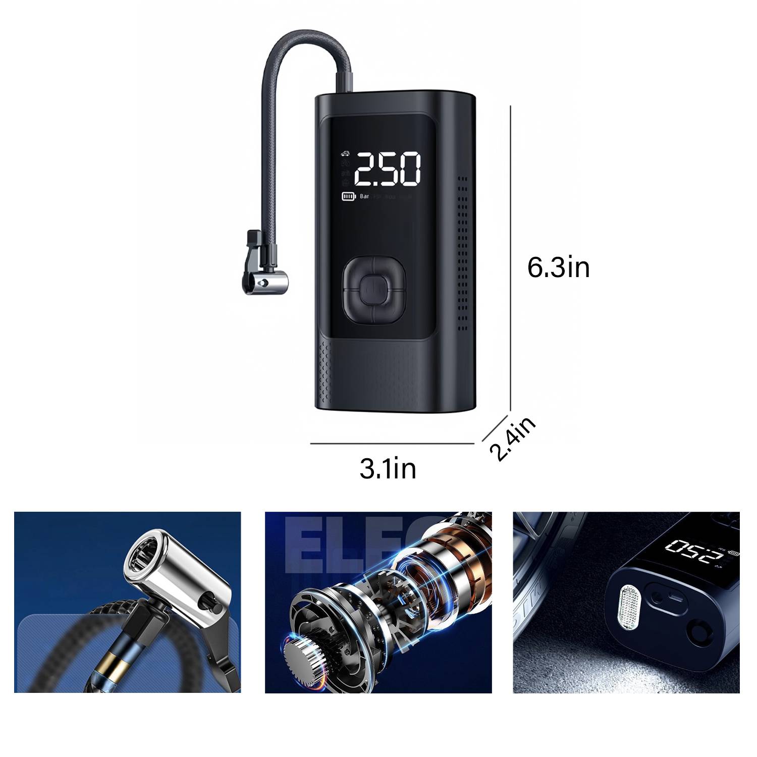 Portable wireless intelligent inflator pump 2