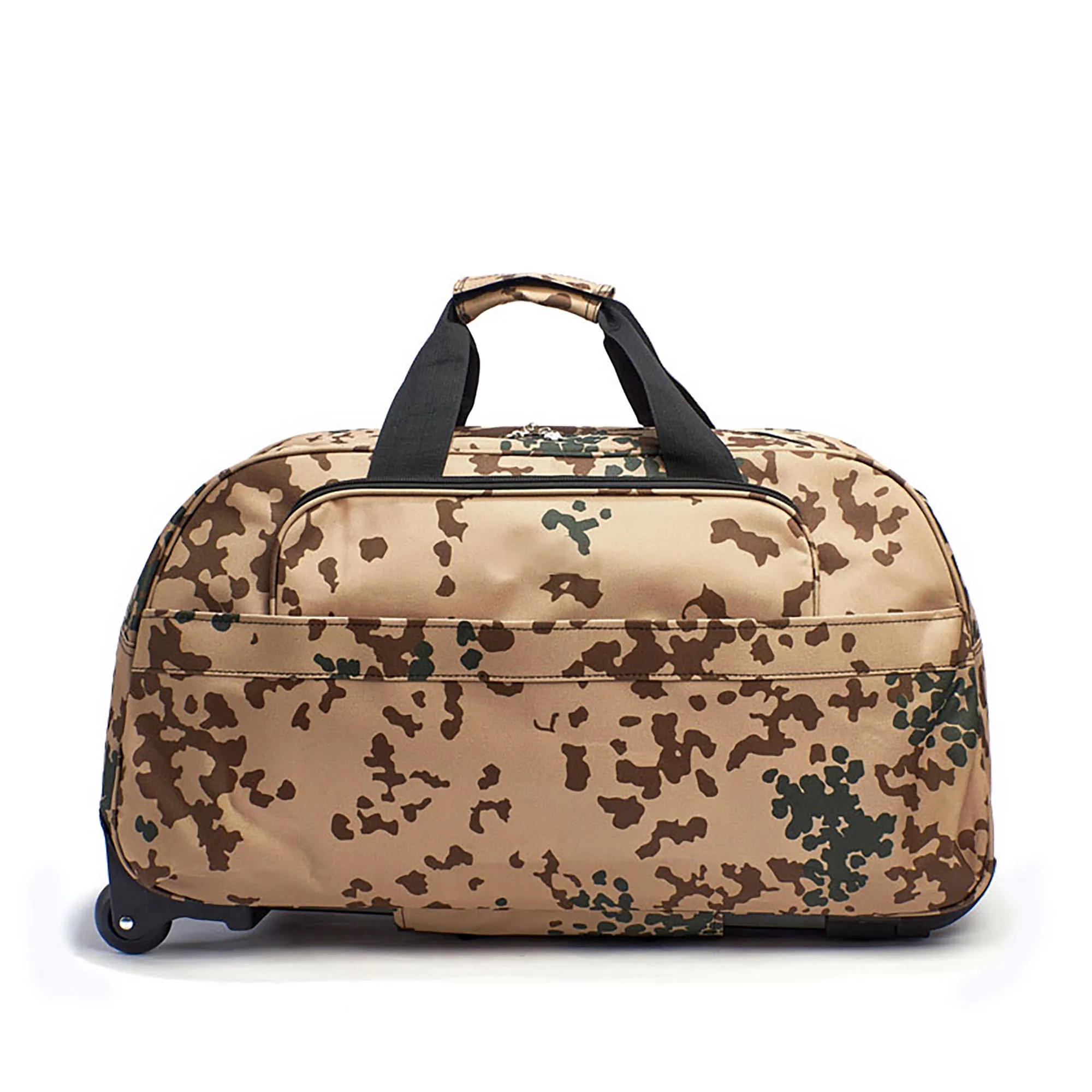 Custom Wheeled Rolling Duffel Luggage Bag MOQ 10pcs 2
