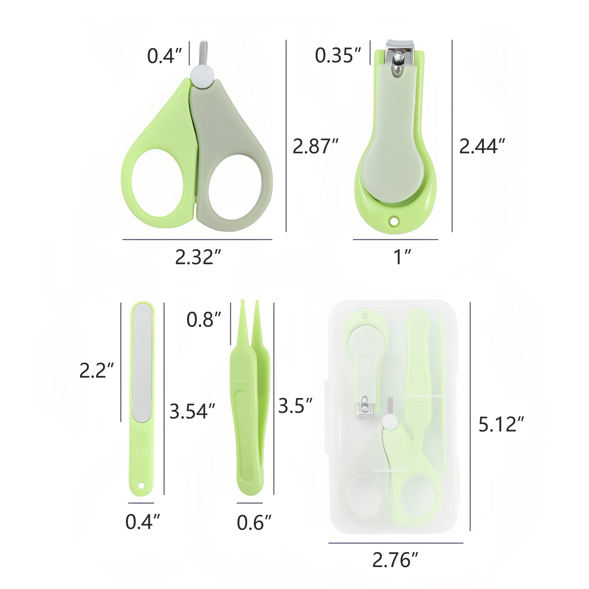 Baby Nail Clippers Set MOQ20 6
