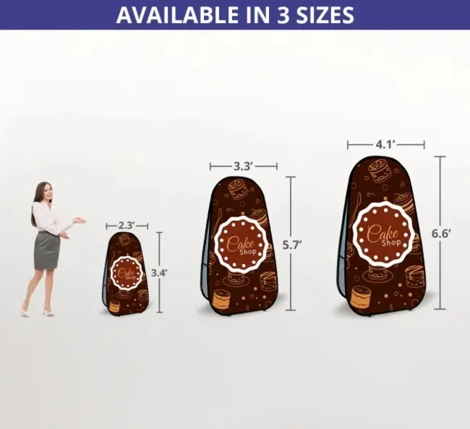 Vertical Pop Up Banner (3.28 ft x 5.74 ft) 2