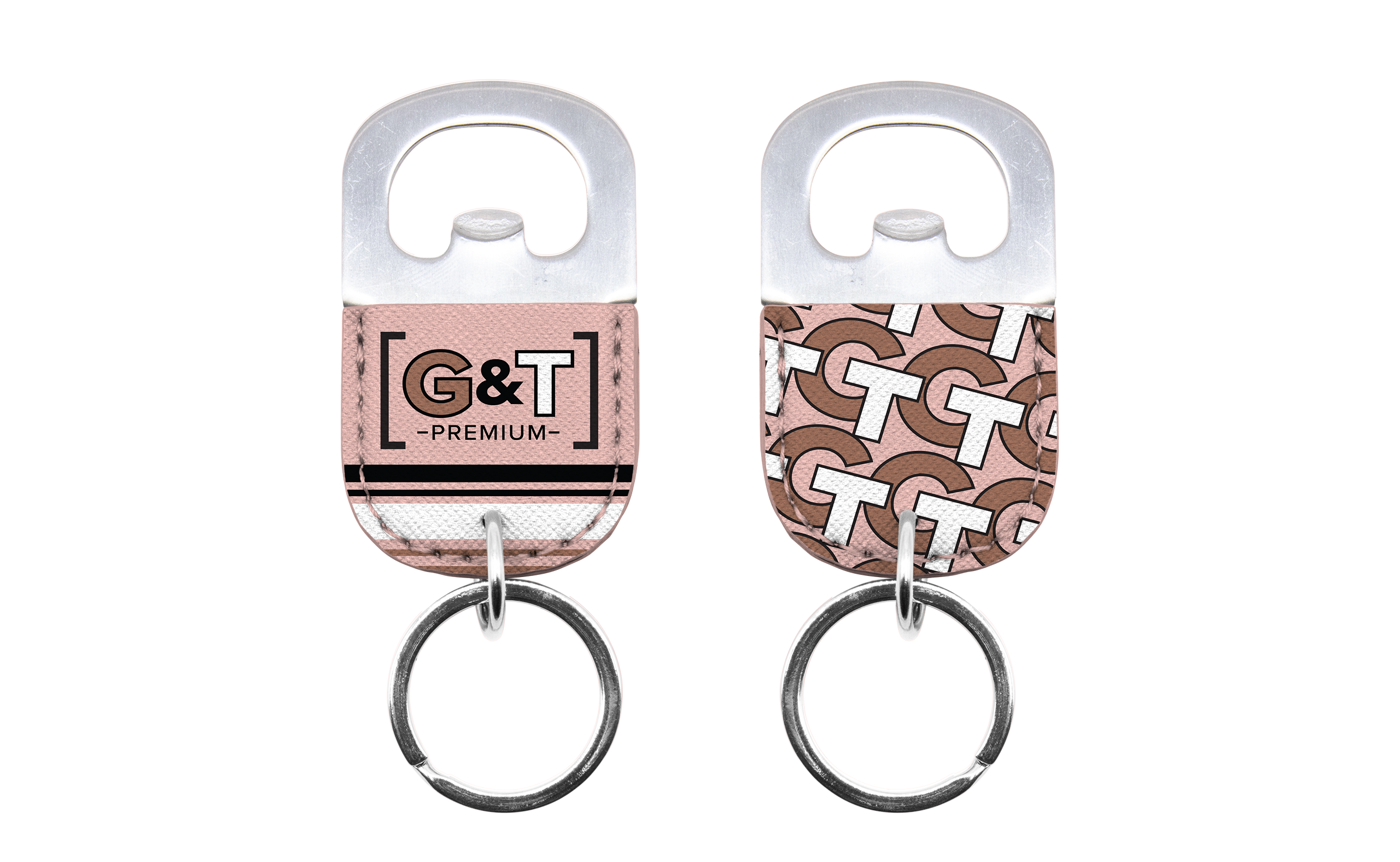 Vegan Leather Bottle Opener Key Chain