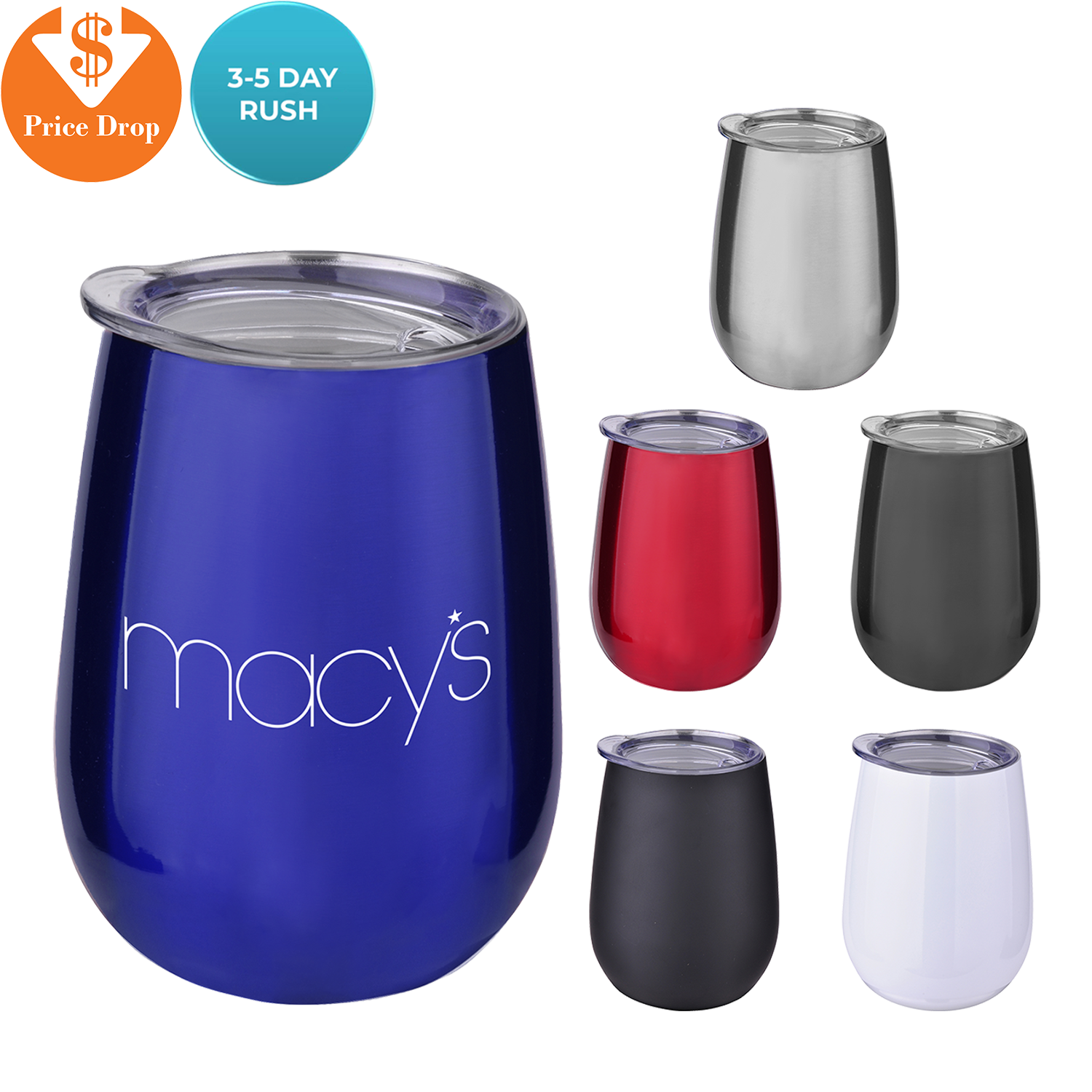 10 Oz Stainless Wine Tumbler 4