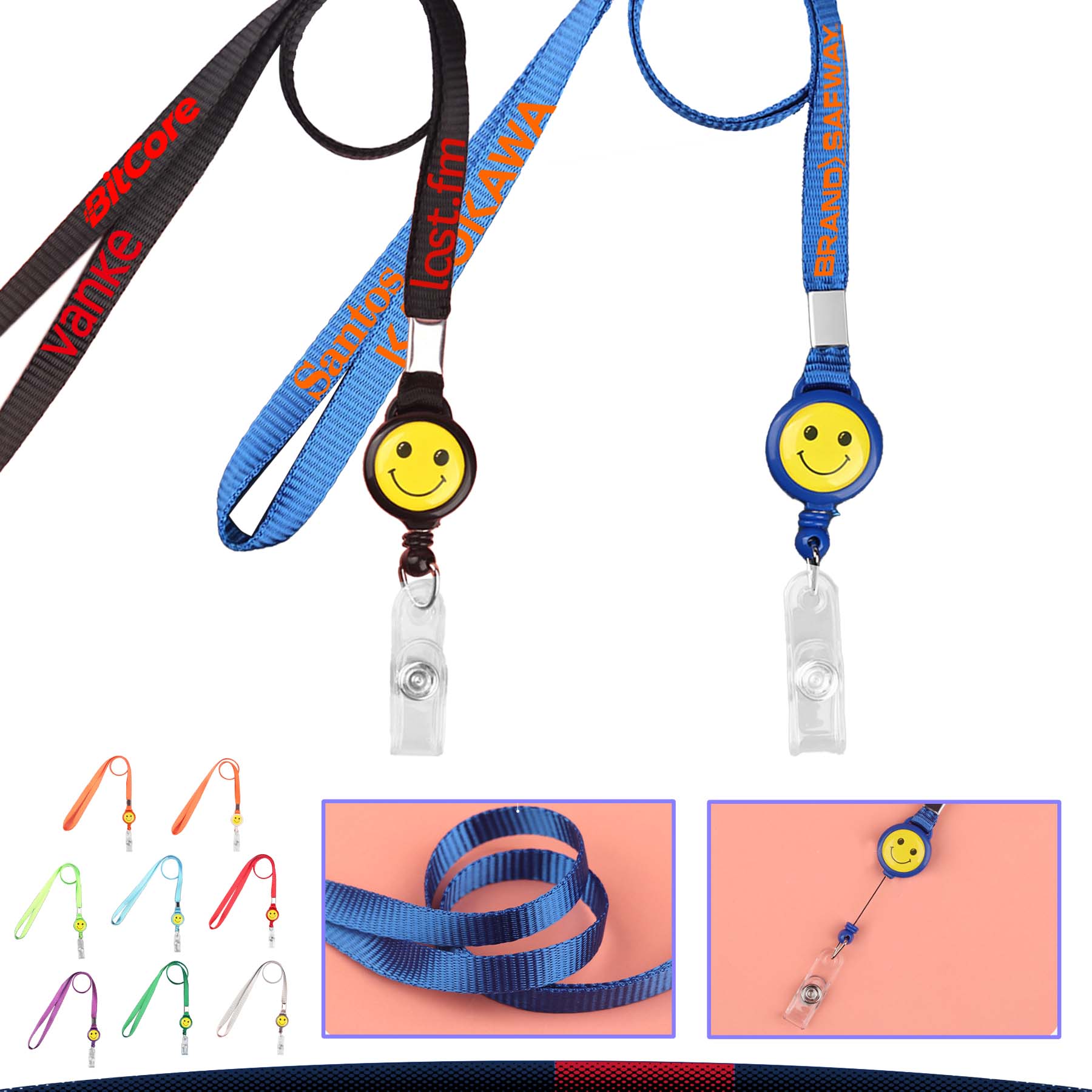 Smiley Neck Lanyard 3