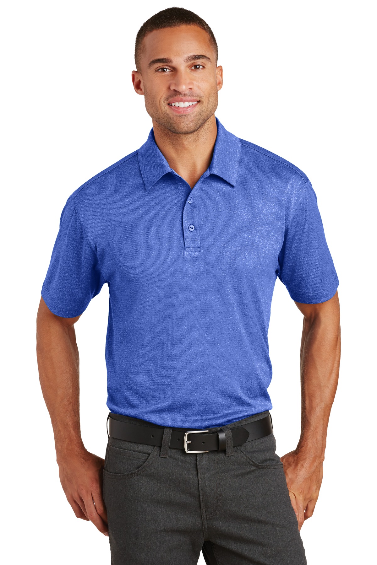 Port Authority Trace Heather Polo. K576 32