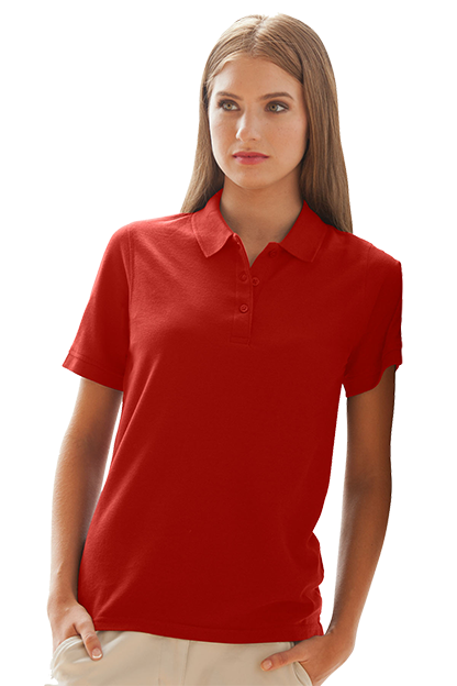 Women's Soft-Blend Double-Tuck Pique Polo 35