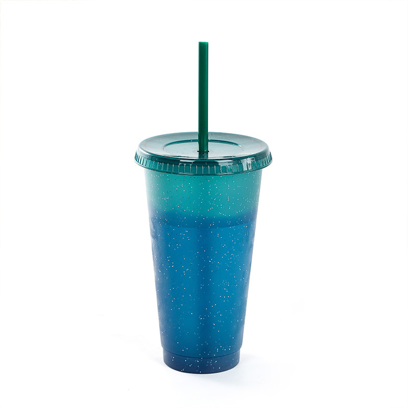 Customized plastic color changing cup 5