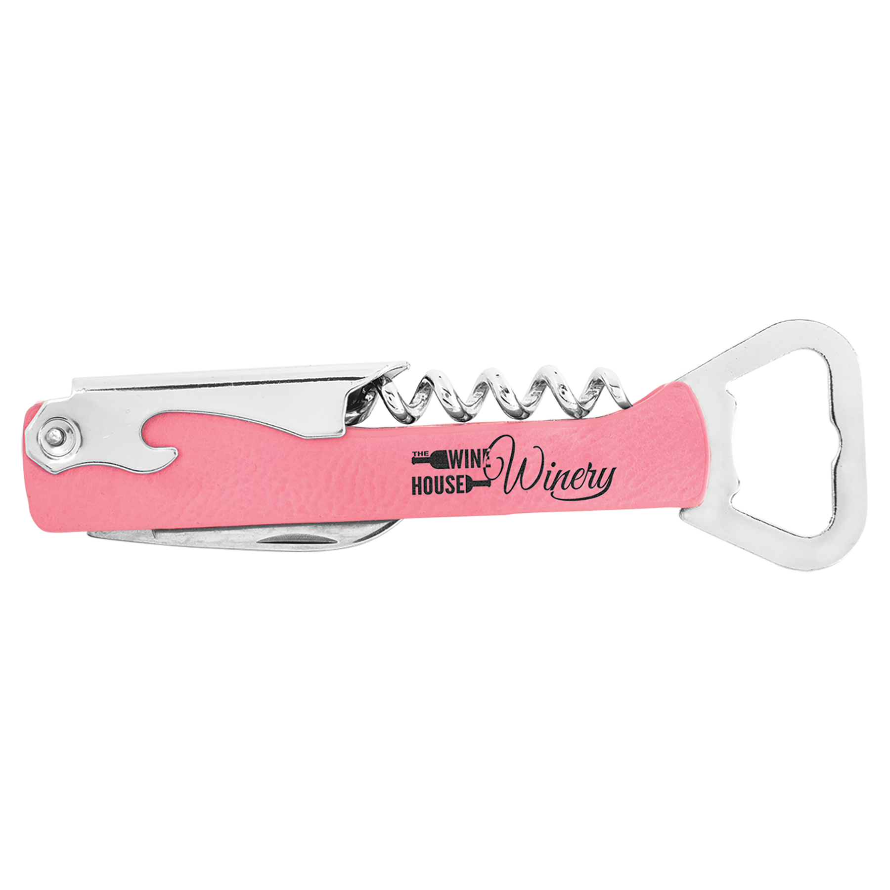 Laser Engraved Leatherette Wine Bottle Opener 11