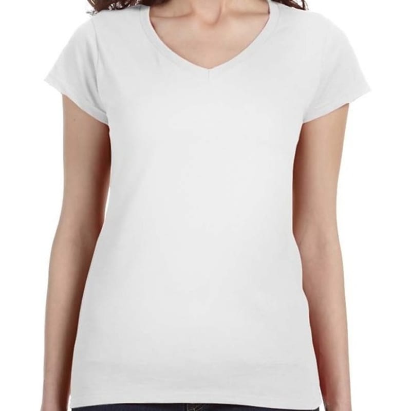 Gildan SoftStyle® Ladies 4.5 Oz. Junior Fit V-Neck T-Shirt 6