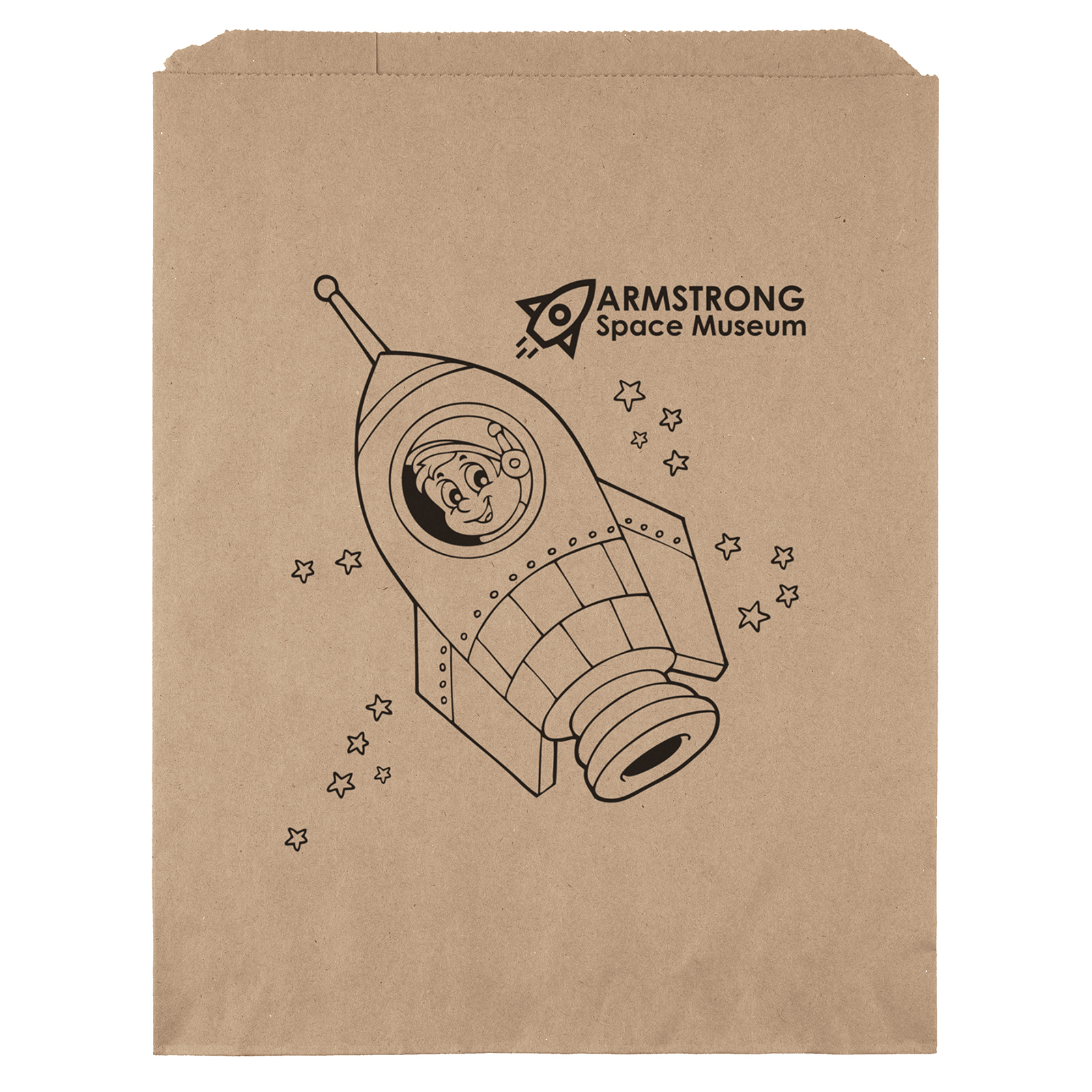 12W x 15H Merchandise Bag - Flexo Ink Print